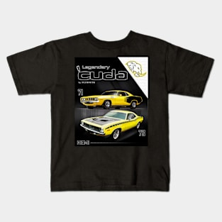 Plymouth Cuda 1970's Cars Kids T-Shirt